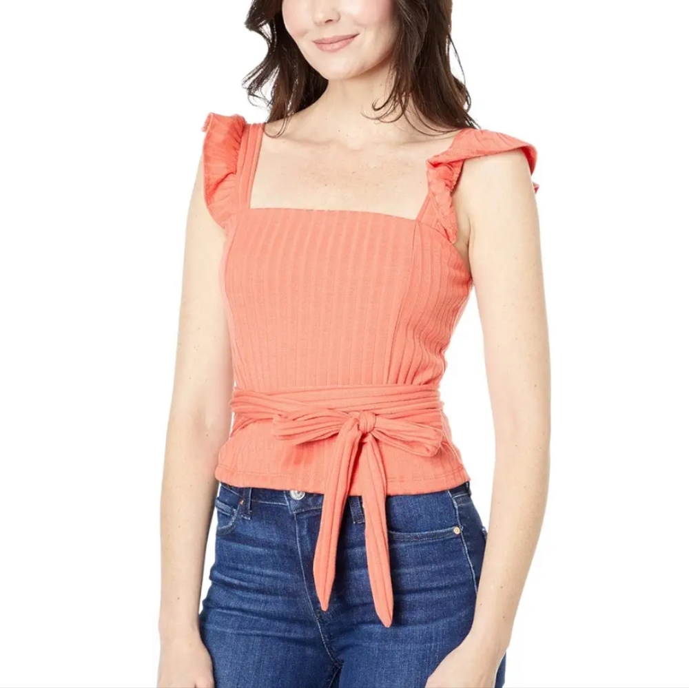 Lost + Wander Living Free Top Faux Wrap